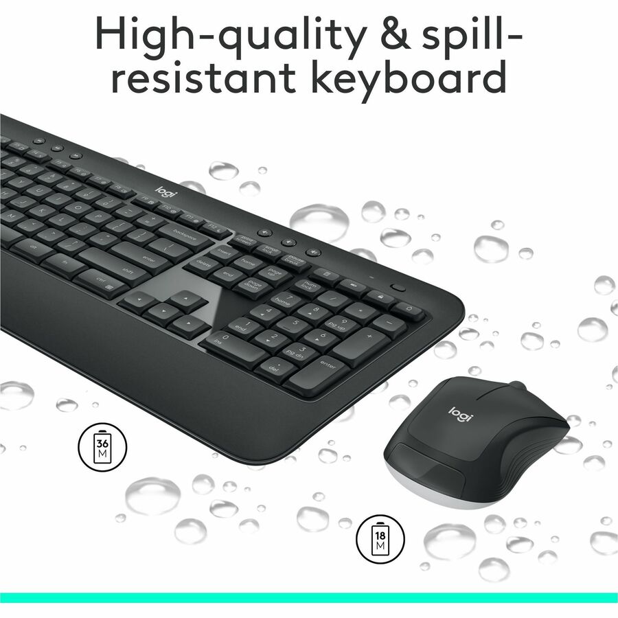 Alternate-Image3 Image for Logitech MK540 Advanced Wireless Keyboard and Mouse Combo for Windows, 2.4 GHz Unifying USB-Receiver