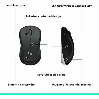 Alternate-Image7 Image for Logitech MK540 Advanced Wireless Keyboard and Mouse Combo for Windows, 2.4 GHz Unifying USB-Receiver