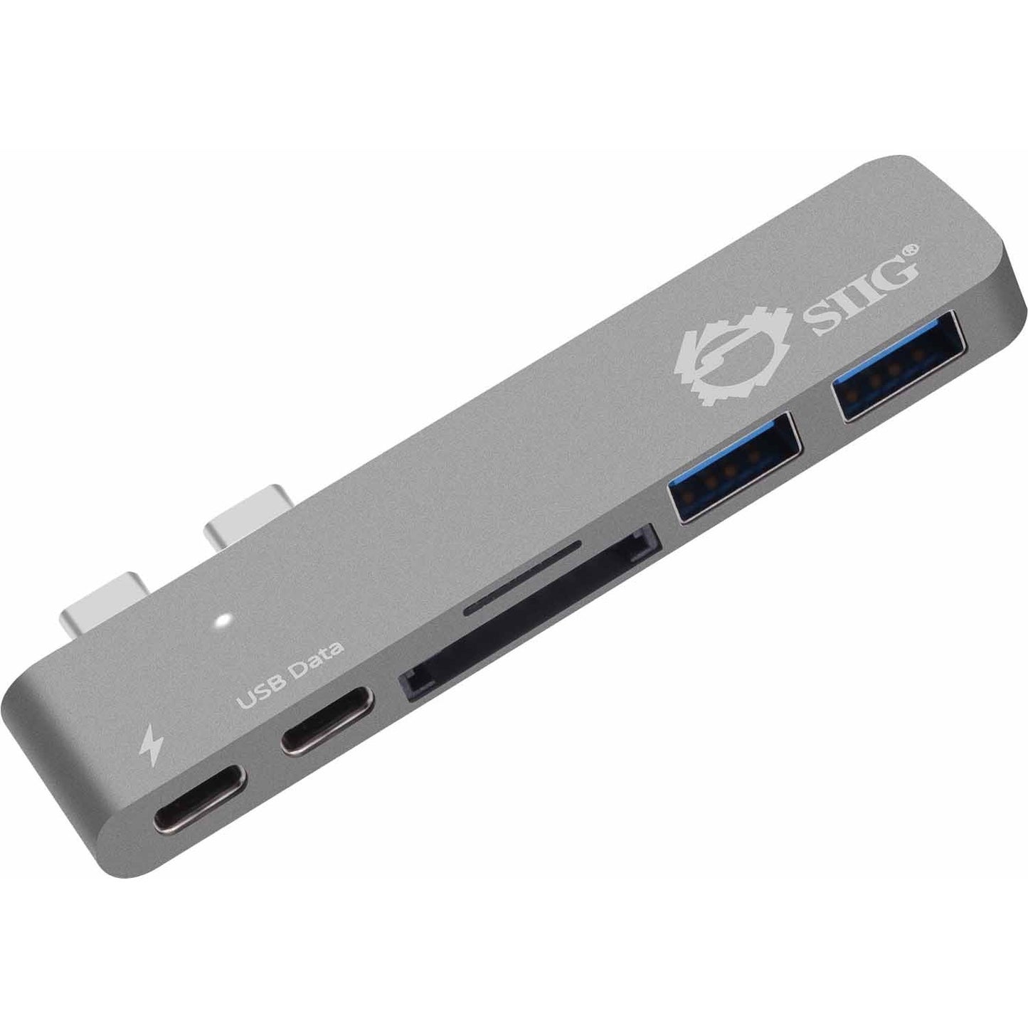 Main Image for SIIG Thunderbolt 3 USB-C Hub with Card Reader & PD Adapter - Space Gray