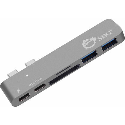 Main Image for SIIG Thunderbolt 3 USB-C Hub with Card Reader & PD Adapter - Space Gray