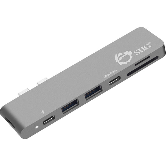Main Image for SIIG Thunderbolt 3 USB-C Hub HDMI with Card Reader & PD Adapter - Space Gray