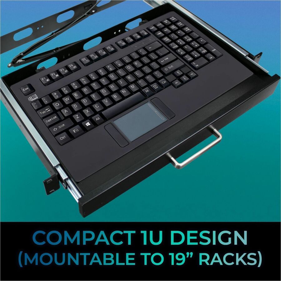Alternate-Image9 Image for Adesso EasyTouch Rackmount Touchpad Keyboard