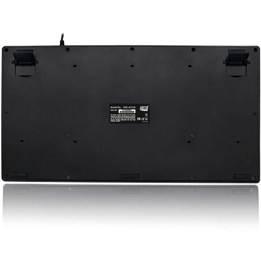 Rear Image for Adesso EasyTouch Rackmount Touchpad Keyboard