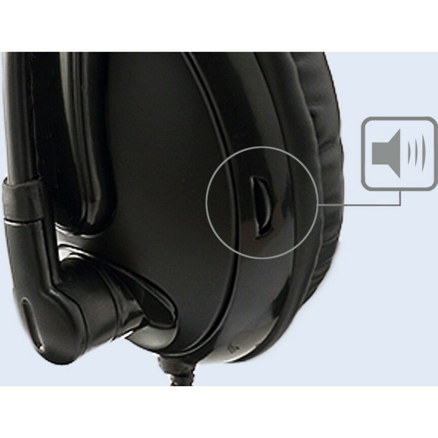Alternate-Image5 Image for Adesso Xtream H5 - 3.5mm Stereo Headset with Microphone - Noise Cancelling - Wired- Lightweight