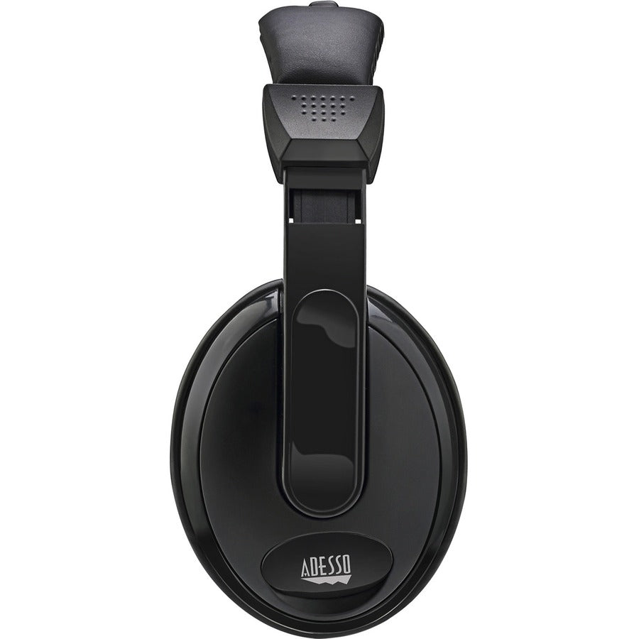 Left Image for Adesso Xtream H5 - 3.5mm Stereo Headset with Microphone - Noise Cancelling - Wired- Lightweight