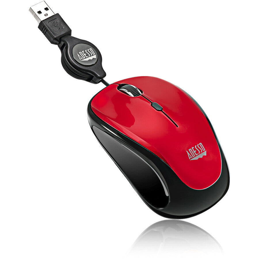 Alternate-Image1 Image for Adesso iMouse S8R - USB Illuminated Retractable Mini Mouse