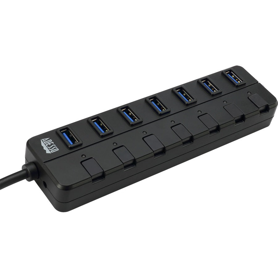 Alternate-Image1 Image for Adesso 7-ports USB 3.0 Hub with 5V2A Power Adaptor
