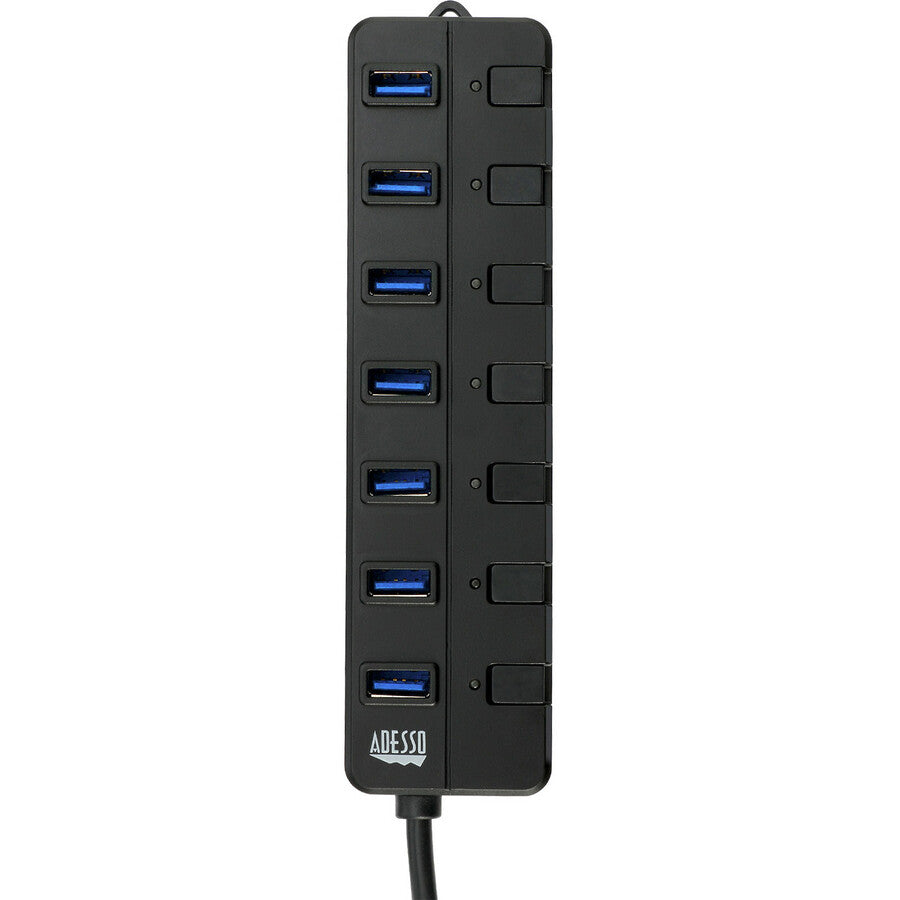 Alternate-Image3 Image for Adesso 7-ports USB 3.0 Hub with 5V2A Power Adaptor