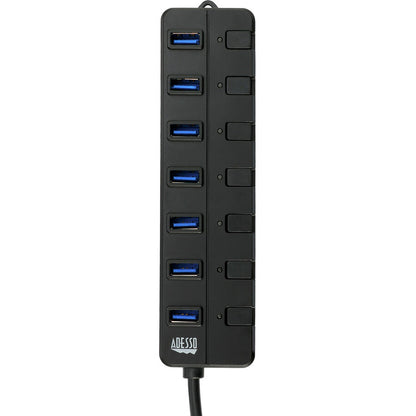 Alternate-Image3 Image for Adesso 7-ports USB 3.0 Hub with 5V2A Power Adaptor