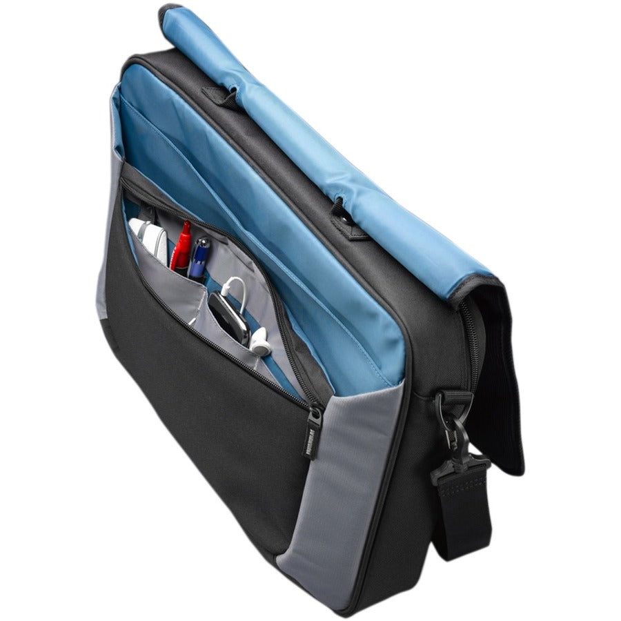 Alternate-Image3 Image for Case Logic VNM-217 Carrying Case (Messenger) for 17" Notebook, Accessories, Mouse, iPod, Cell Phone, Pen - Black