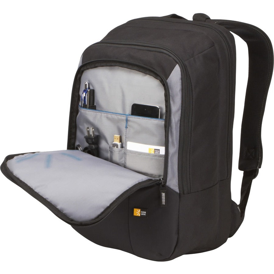 Left Image for Case Logic VNB-217 Carrying Case (Backpack) for 17" Notebook, Snacks, Water Bottle, Accessories - Black