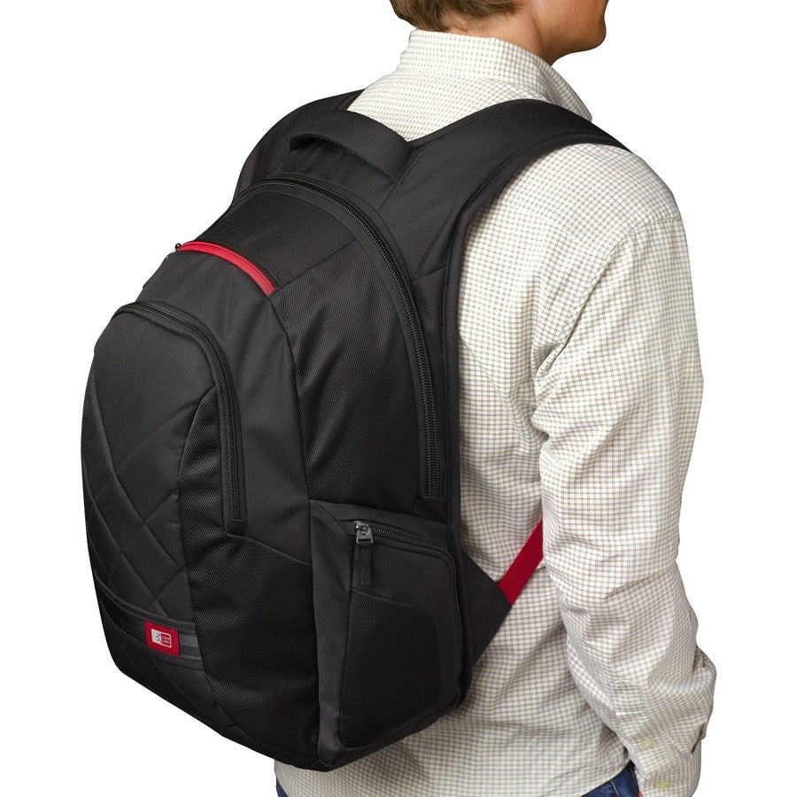 Alternate-Image6 Image for Case Logic DLBP-116 Carrying Case (Backpack) for 16" Apple Water Bottle, Notebook, Cell Phone, iPod, Accessories - Black