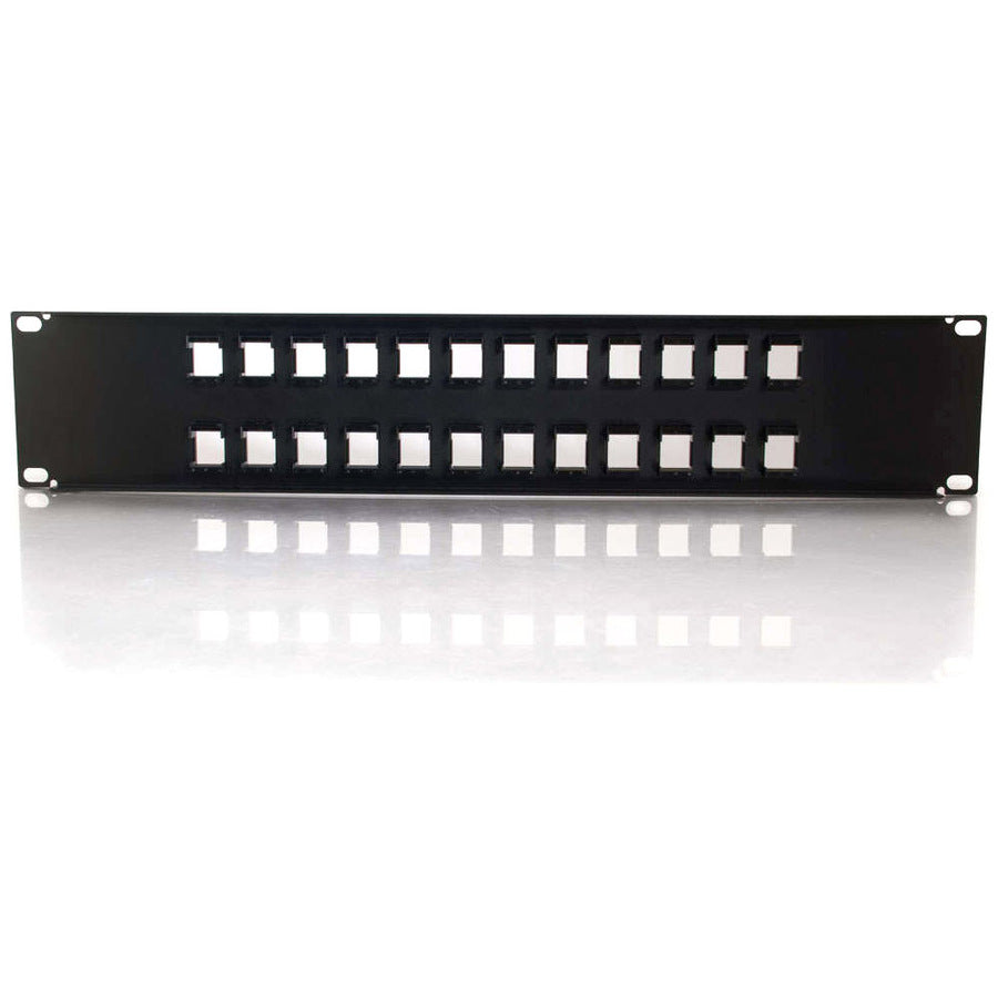 Alternate-Image2 Image for C2G 24-Port Blank Keystone/Multimedia Patch Panel
