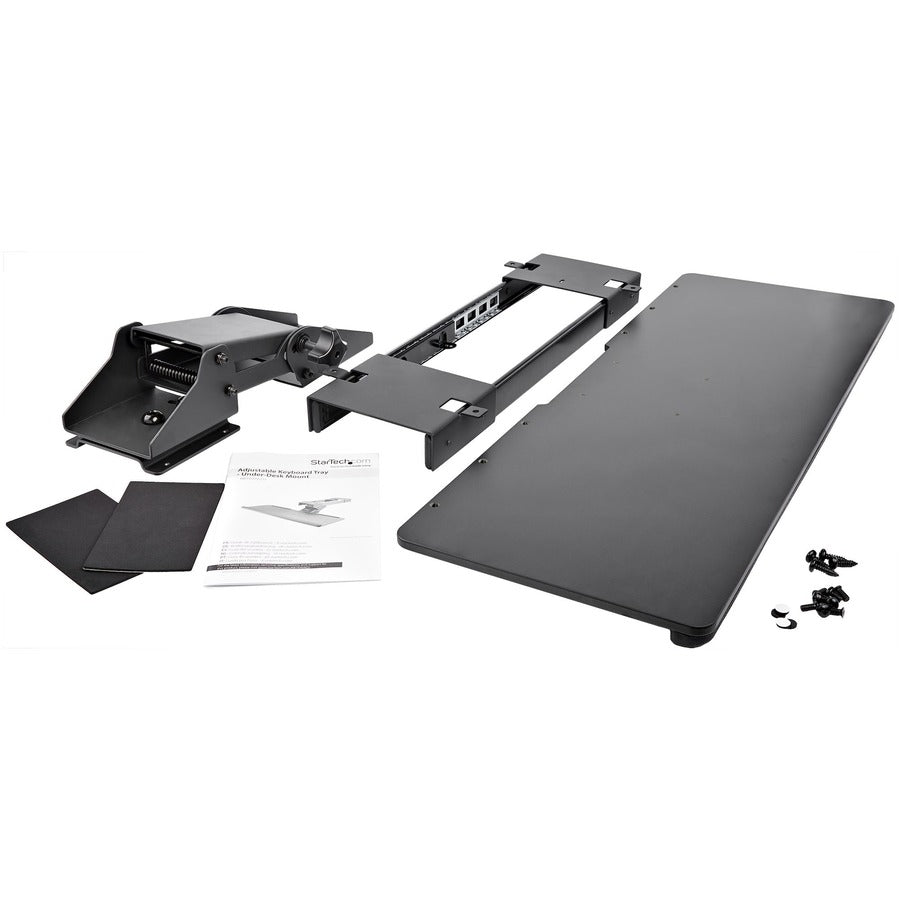 Alternate-Image5 Image for StarTech.com Under Desk Keyboard Tray - Adjustable - Keyboard Drawer - Computer Keyboard Stand - Keyboard Shelf 26.4in W - Keyboard Shelf