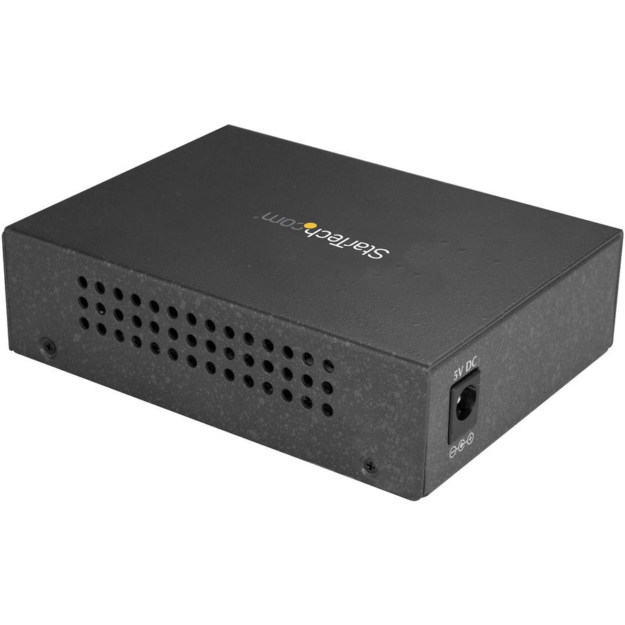Alternate-Image1 Image for StarTech.com Single Mode SC Fiber Ethernet Media Converter - 1000BASE-LX Gigabit Fiber Optic to Copper Bridge - 10/100/1000 Network 10km