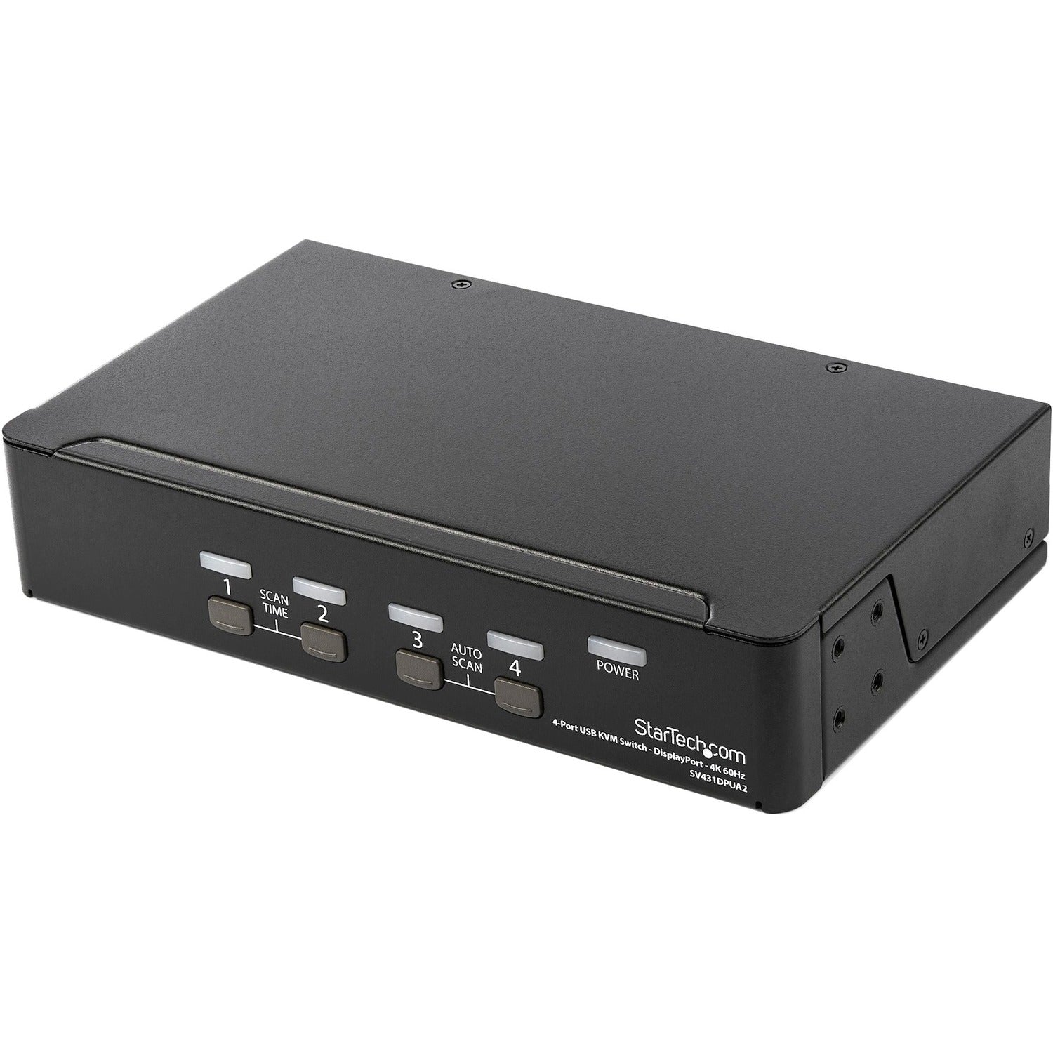 Main Image for StarTech.com 4 Port DisplayPort KVM Switch - 4K 60Hz - Single Display - UHD DP 1.2 USB KVM Switch with USB 2.0 Hub & Audio - TAA Compliant