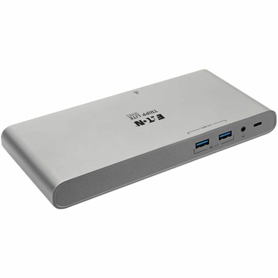 Alternate-Image6 Image for Eaton Tripp Lite Series USB-C Dock, Triple Display - 4K HDMI/DisplayPort, VGA, USB 3.x (5Gbps), USB-A/C Hub Ports, GbE, 100W PD Charging - Thunderbolt 3, Silver