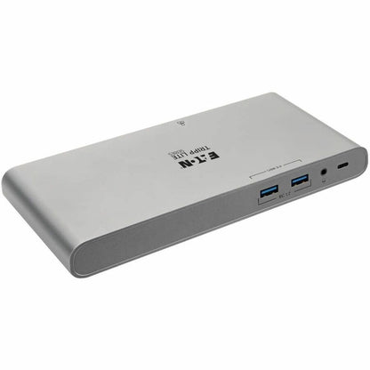 Alternate-Image6 Image for Eaton Tripp Lite Series USB-C Dock, Triple Display - 4K HDMI/DisplayPort, VGA, USB 3.x (5Gbps), USB-A/C Hub Ports, GbE, 100W PD Charging - Thunderbolt 3, Silver