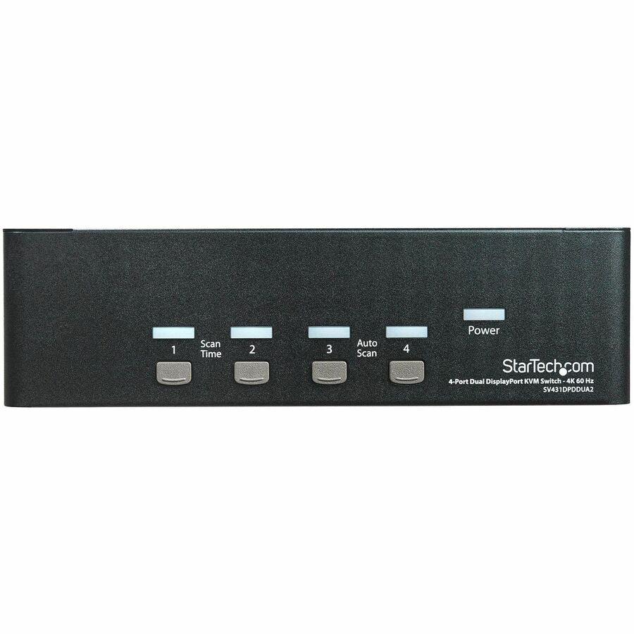 Alternate-Image2 Image for StarTech.com 4 Port Dual DisplayPort KVM Switch - DisplayPort 1.2 KVM - 4K 60Hz