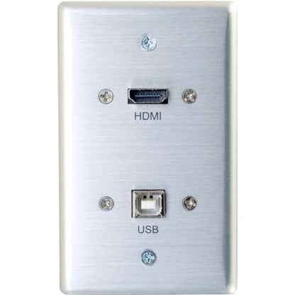 Alternate-Image1 Image for C2G HMDI and USB B Pass Through Wall Plate - Single Gang