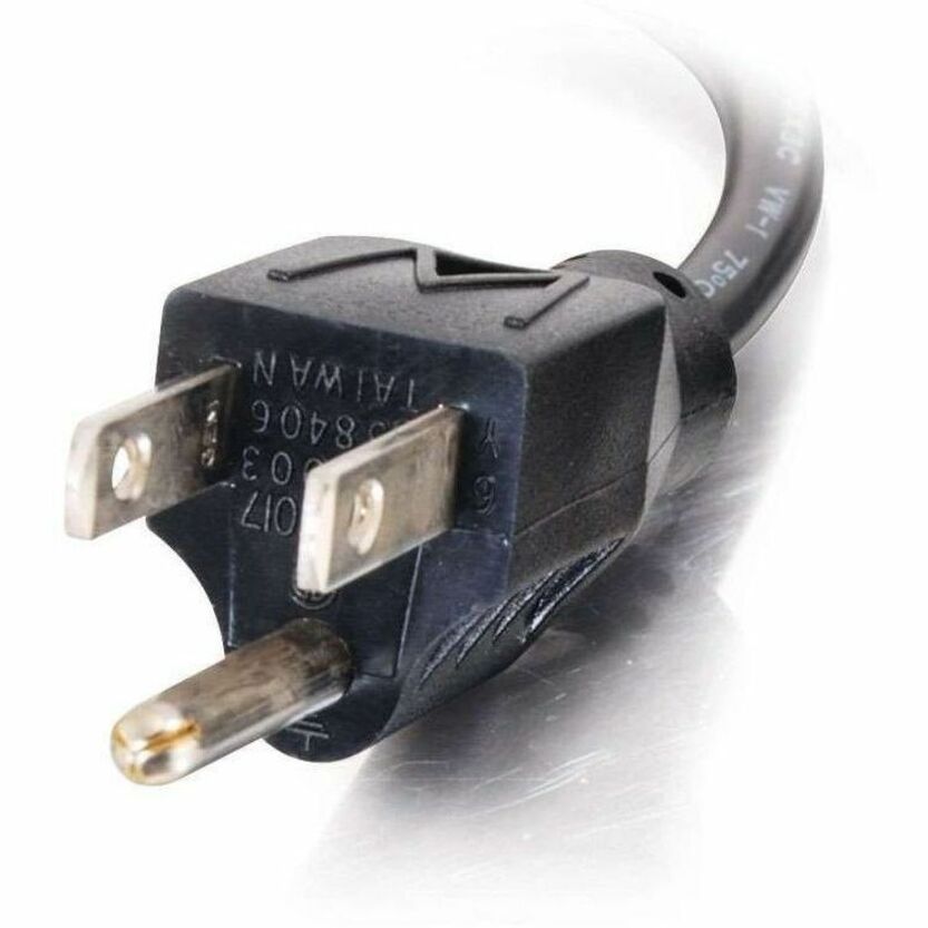 Alternate-Image1 Image for C2G Universal Power Cord - Right Angle - 18 AWG - NEMA 5-15P to IEC320C13R