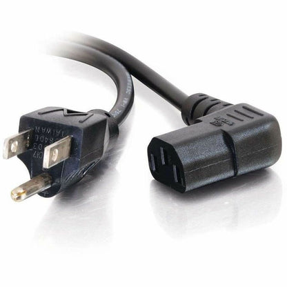 Main Image for C2G Universal Power Cord - Right Angle - 18 AWG - NEMA 5-15P to IEC320C13R