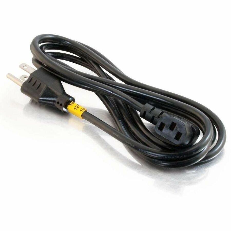 Alternate-Image2 Image for C2G Universal Power Cord - Right Angle - 18 AWG - NEMA 5-15P to IEC320C13R