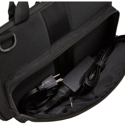 Alternate-Image2 Image for Case Logic QNS-311 Carrying Case (Attach&eacute;) for 13.3" Notebook, Accessories - Black