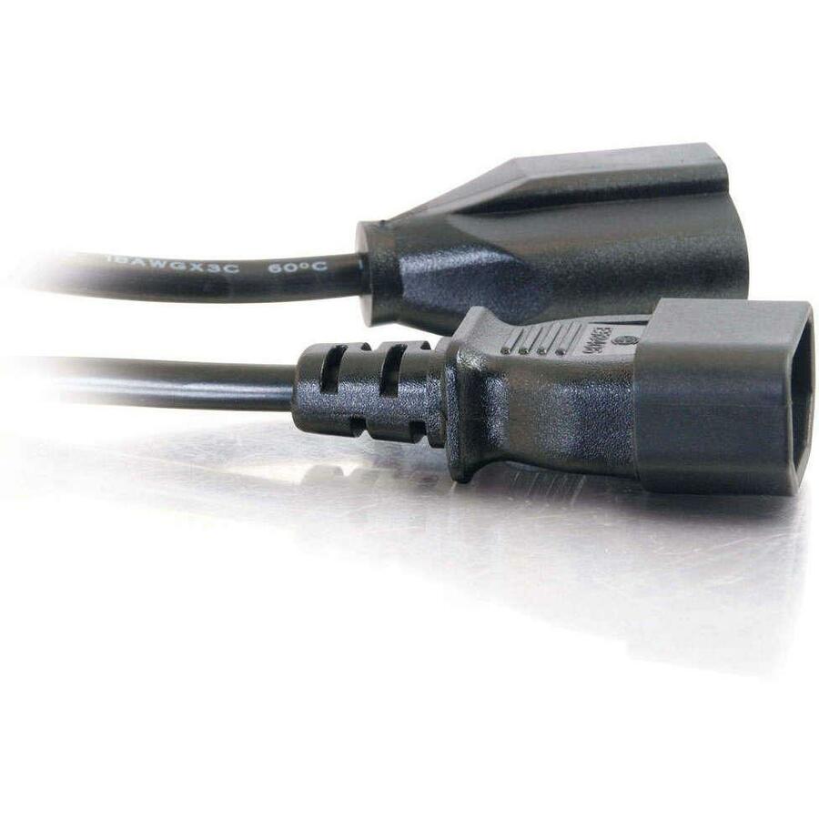 Right Image for C2G 1ft Monitor Power Cord - 18 AWG - IEC320C14 to NEMA 5-15R