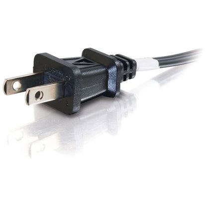 Alternate-Image1 Image for C2G 6ft Power Cord - Non Polarized Power Cord - NEMA 1-15P to IEC320C7