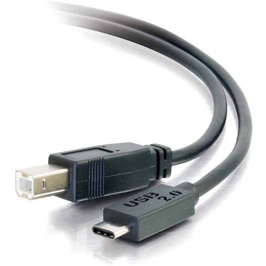 Main Image for C2G 6ft USB 2.0 USB-C to USB-B Cable M/M - Black