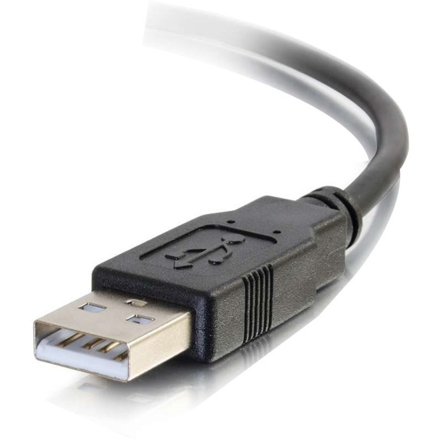Alternate-Image4 Image for C2G 3ft (0.9m) USB 2.0 USB-C to USB-A Cable M/M - Black