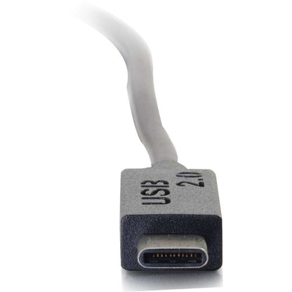 Alternate-Image2 Image for C2G 3ft (0.9m) USB 2.0 USB-C to USB-A Cable M/M - Black