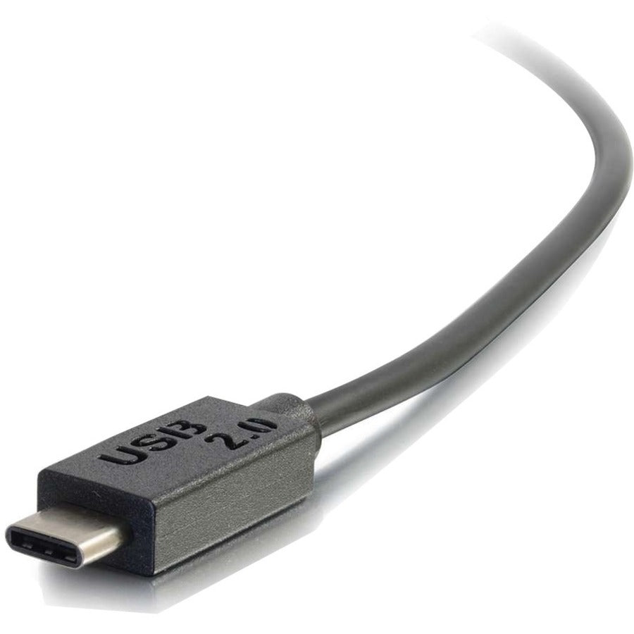 Alternate-Image6 Image for C2G 3ft (0.9m) USB 2.0 USB-C to USB-A Cable M/M - Black