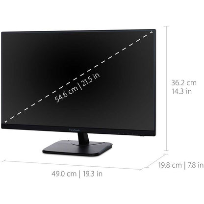 Alternate-Image2 Image for ViewSonic VA2256-MHD 22 Inch 1080p Monitor, IPS Display with FreeSync for Smooth Home and Office Viewing, HDMI, DisplayPort, and VGA Inputs