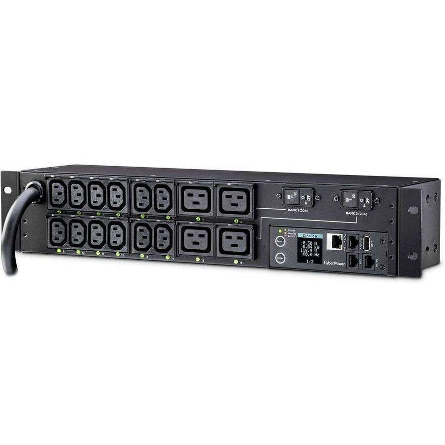 Left Image for CyberPower PDU41008 Single Phase 200 - 240 VAC 30A Switched PDU