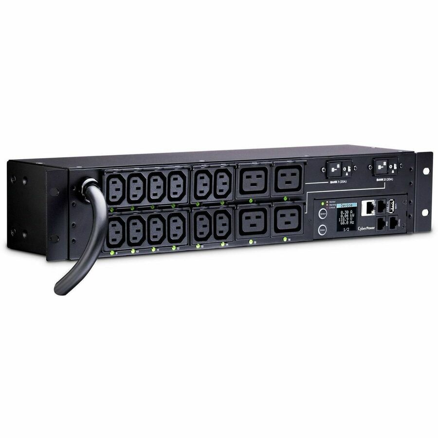 Alternate-Image2 Image for CyberPower PDU41008 Single Phase 200 - 240 VAC 30A Switched PDU