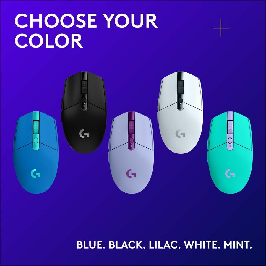 Alternate-Image7 Image for Logitech G305 LIGHTSPEED Wireless Gaming Mouse, HERO Sensor, 12,000 DPI, 6 Programmable Buttons, White