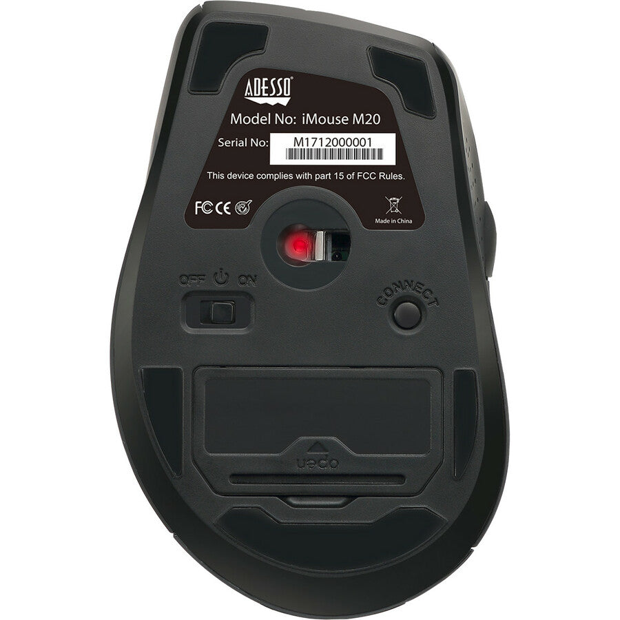 Alternate-Image7 Image for Adesso iMouse M20B - Wireless Ergonomic Optical Mouse
