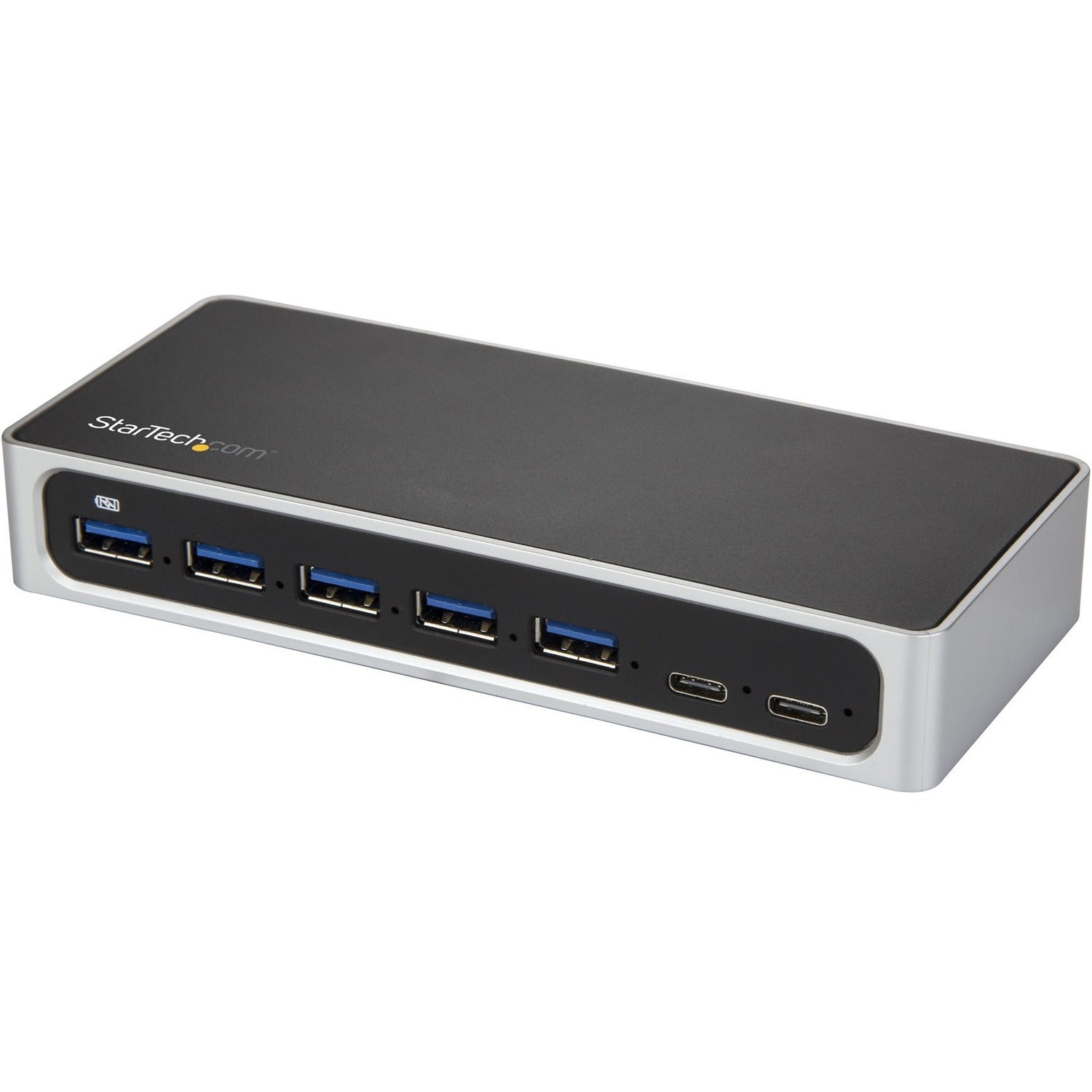 Main Image for StarTech.com 7 Port USB C Hub with Fast Charge - 5x USB-A & 2x USB-C (USB 3.0 SuperSpeed 5Gbps) - USB 3.2 Gen 1 Adapter Hub - Self Powered