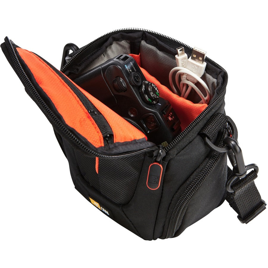 Alternate-Image2 Image for Case Logic Compact DCB-304 Carrying Case Digital Camera, Accessories, Cord - Black