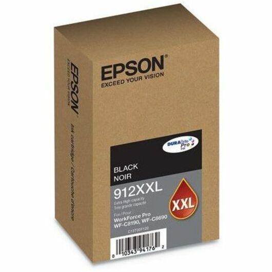 Alternate-Image1 Image for Epson DURABrite Pro 912XXL Original Extra High Yield Inkjet Ink Cartridge - Black Pack