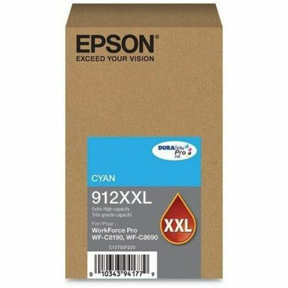 Main Image for Epson DURABrite Pro 912XXL Original Extra High Yield Inkjet Ink Cartridge - Cyan Pack