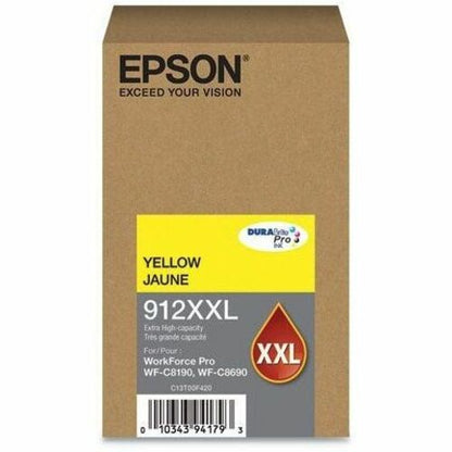 Main Image for Epson DURABrite Pro 912XXL Original Extra High Yield Inkjet Ink Cartridge - Yellow Pack