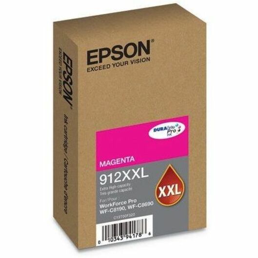 Alternate-Image1 Image for Epson DURABrite Pro 912XXL Original Extra High Yield Inkjet Ink Cartridge - Magenta Pack