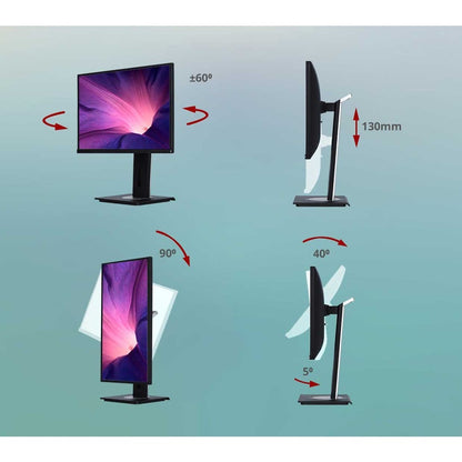 Alternate-Image6 Image for ViewSonic VG2248 22 Inch IPS 1080p Ergonomic Monitor with HDMI DisplayPort USB and 40 Degree Tilt for Home and Office
