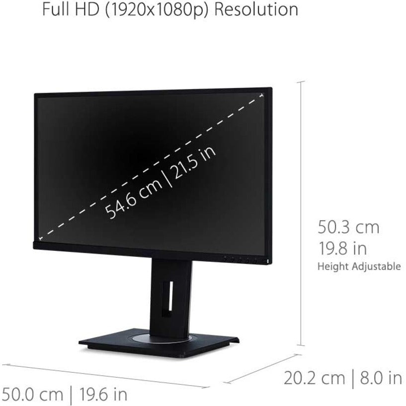 Alternate-Image3 Image for ViewSonic VG2248 22 Inch IPS 1080p Ergonomic Monitor with HDMI DisplayPort USB and 40 Degree Tilt for Home and Office