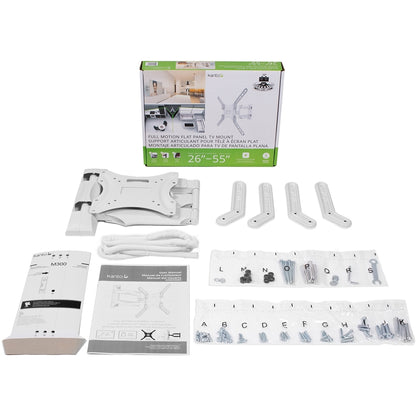 Alternate-Image7 Image for Kanto M300W Wall Mount for Flat Panel Display - White