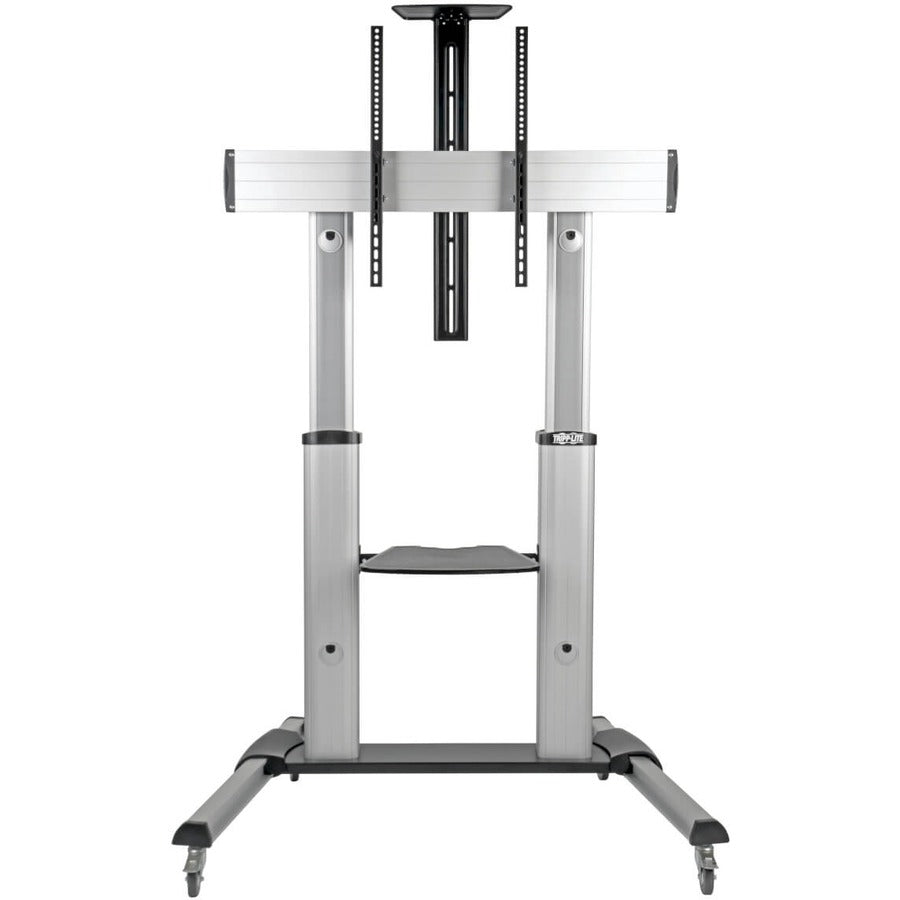 Alternate-Image3 Image for Eaton Tripp Lite Series Heavy-Duty Rolling TV Stand, Height Adjustable, 60" - 100" Screens