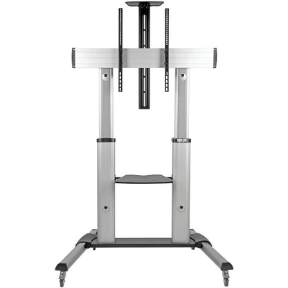 Alternate-Image3 Image for Eaton Tripp Lite Series Heavy-Duty Rolling TV Stand, Height Adjustable, 60" - 100" Screens